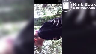Pooping in the forest - video 4