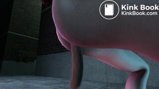 Harley farting on catwoman