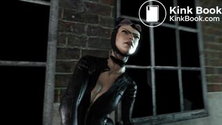 Harley farting on catwoman