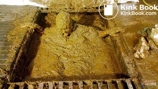 Betty submerges in cowshit during her workout