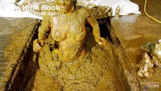 Betty submerges in cowshit during her workout