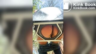 POV toilet for perfect mistress