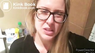 Sexy teen Ella shitting on toilet