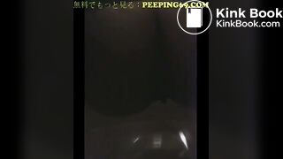 Japanese girl poop on public toilet