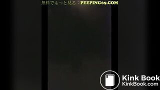 Japanese girl poop on public toilet