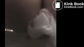Japanese girl poop on public toilet