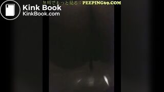 Japanese girl poop on public toilet