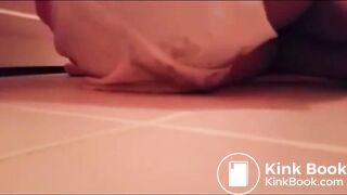 Big pantypoop in bathroom