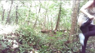 Fat poop in the woods