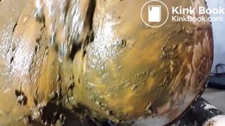 brunette girl shitting camos