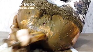 brunette girl shitting camos