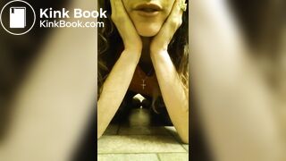 brunette milf shitting - 1