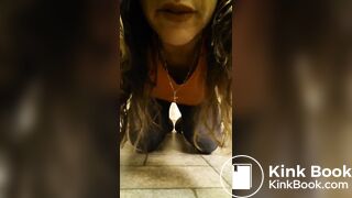 brunette milf shitting - 1