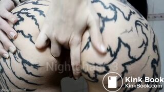 Tattooed pawg shitty asshole fingering