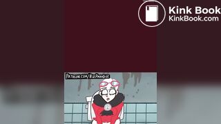 Two girls girls one toilet