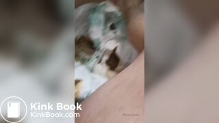 Playing with my dirty diaper foundings