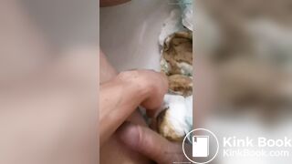 Playing with my dirty diaper foundings