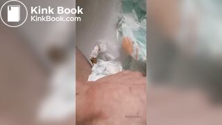 Playing with my dirty diaper foundings