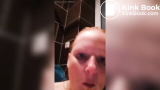 Slut has mouth full of shit