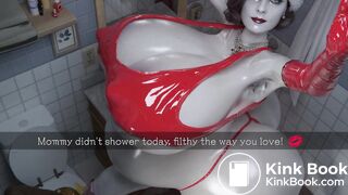 futa pregnant dimitrescu pissing and shitting (loop)