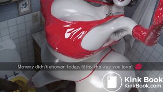 futa pregnant dimitrescu pissing and shitting (loop)