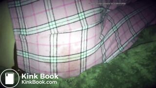 Girl has diarrhea in bed