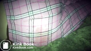 Girl has diarrhea in bed