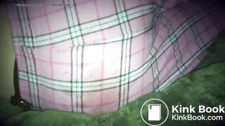 Girl has diarrhea in bed