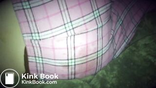 Girl has diarrhea in bed