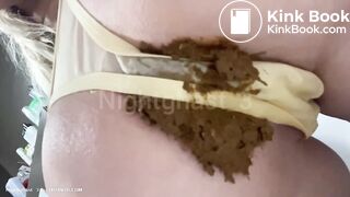 Huge shit in bikini bottom