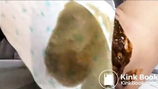 Huge sloppy shit in panties