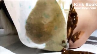 Huge sloppy shit in panties