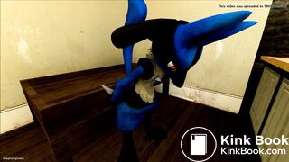 Lucario's Belly Accident