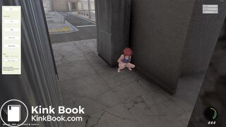 Eliminator Kaede|Girl with only body paint on pees&poos