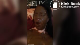 Very rare amateur shit eating