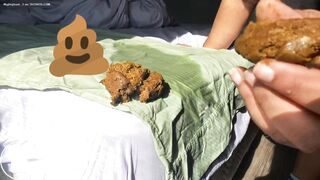 Ebony ssbbw drops hot shit