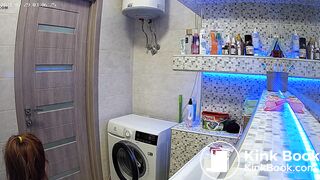 Woman pooping in Toilet 130