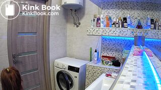 Woman pooping in Toilet 130