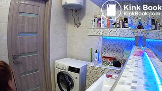 Woman pooping in Toilet 130