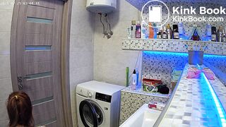 Woman pooping in Toilet 130
