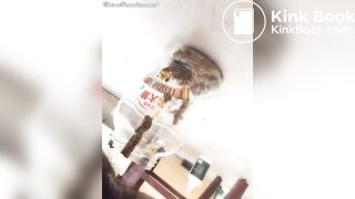 Chinese femdom pooping ion jar