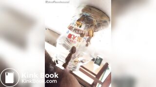 Chinese femdom pooping ion jar