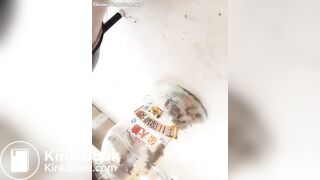 Chinese femdom pooping ion jar