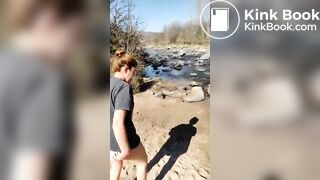 pooping trek outside