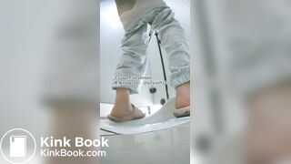 Beautiful girl poops in the toilet 80