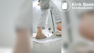 Beautiful girl poops in the toilet 80