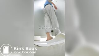 Beautiful girl poops in the toilet 80