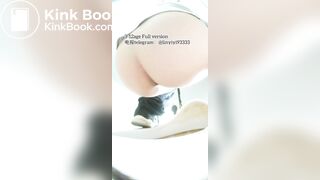 Beautiful girl poops in the toilet 81