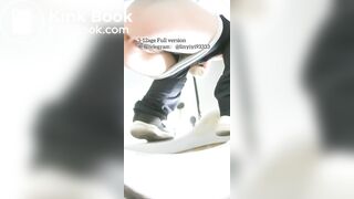 Beautiful girl poops in the toilet 81