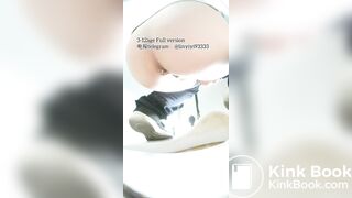 Beautiful girl poops in the toilet 81